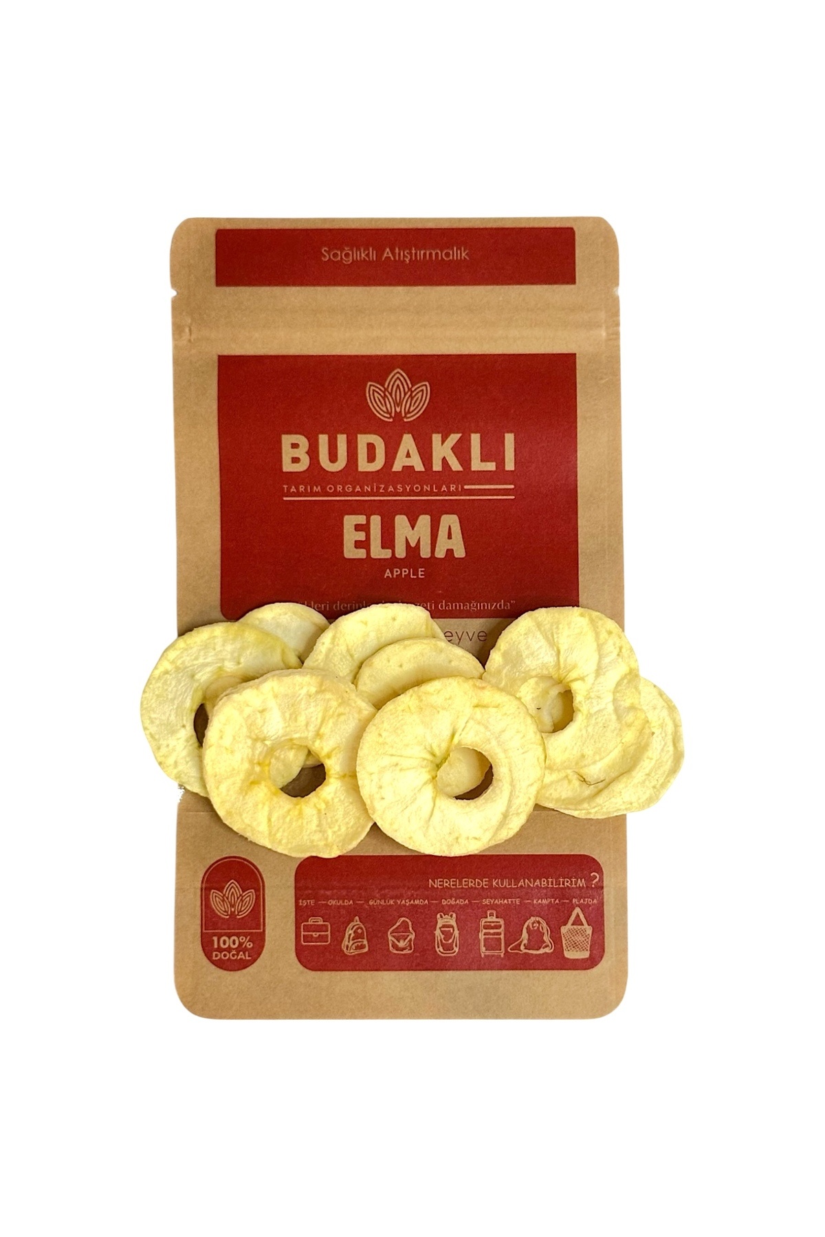 Kuru Elma 100 Gr. %100 Meyve- Şekersiz Doğal