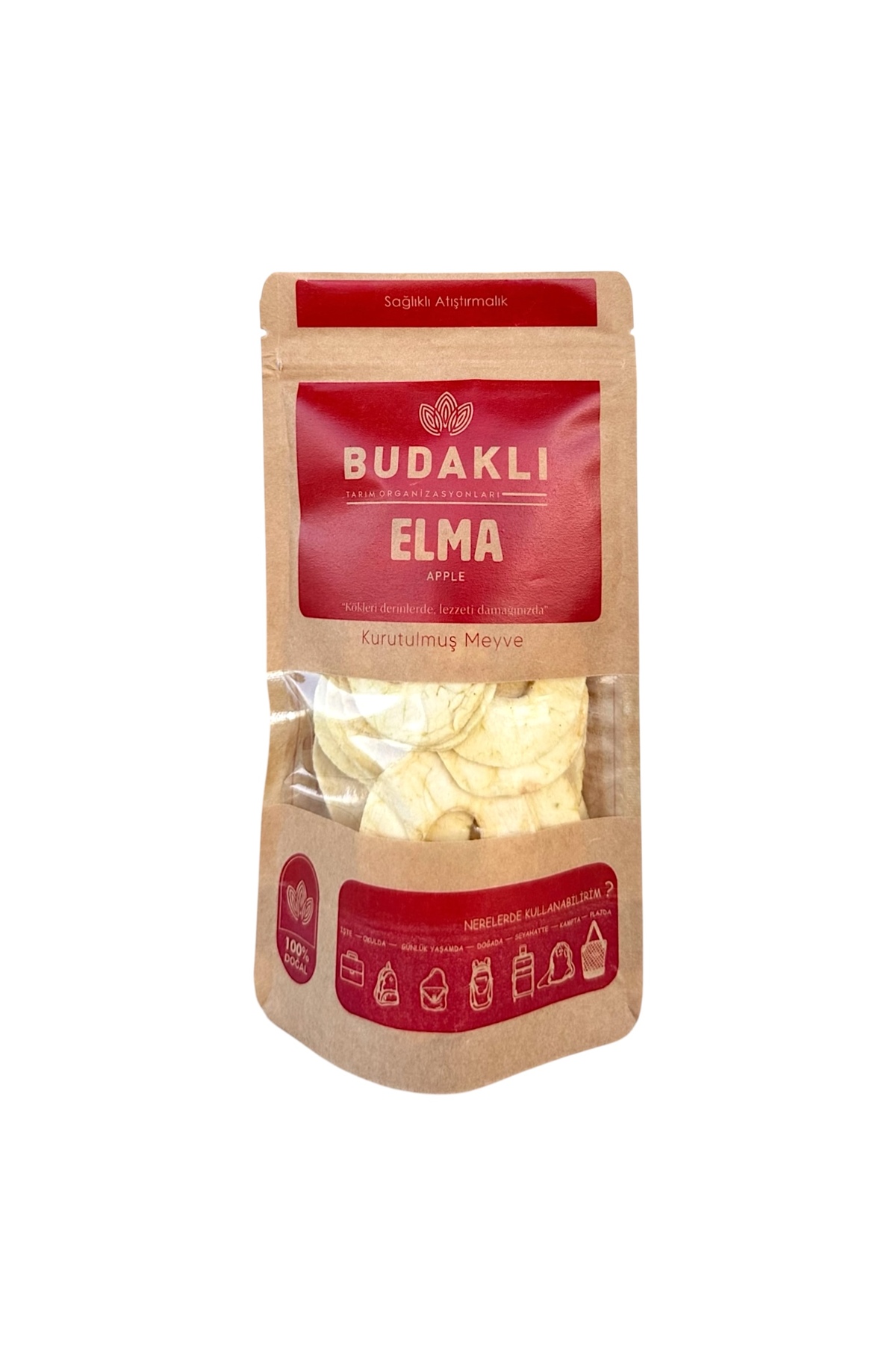 Kuru Elma 100 Gr. %100 Meyve- Şekersiz Doğal