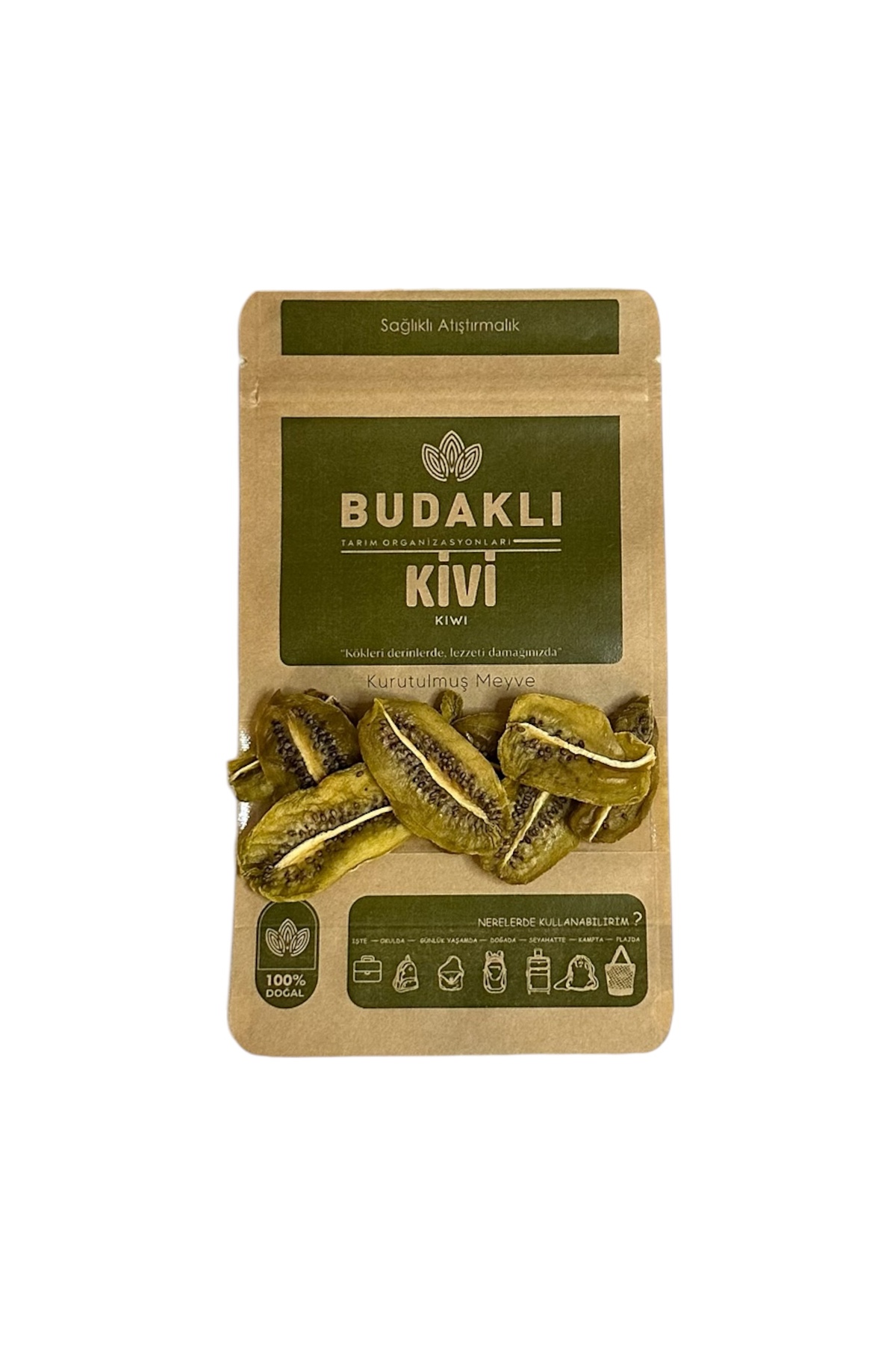 Kurutulmuş Kivi %100 Meyve - Katkısız - Şeker İlavesiz 100 Gr.