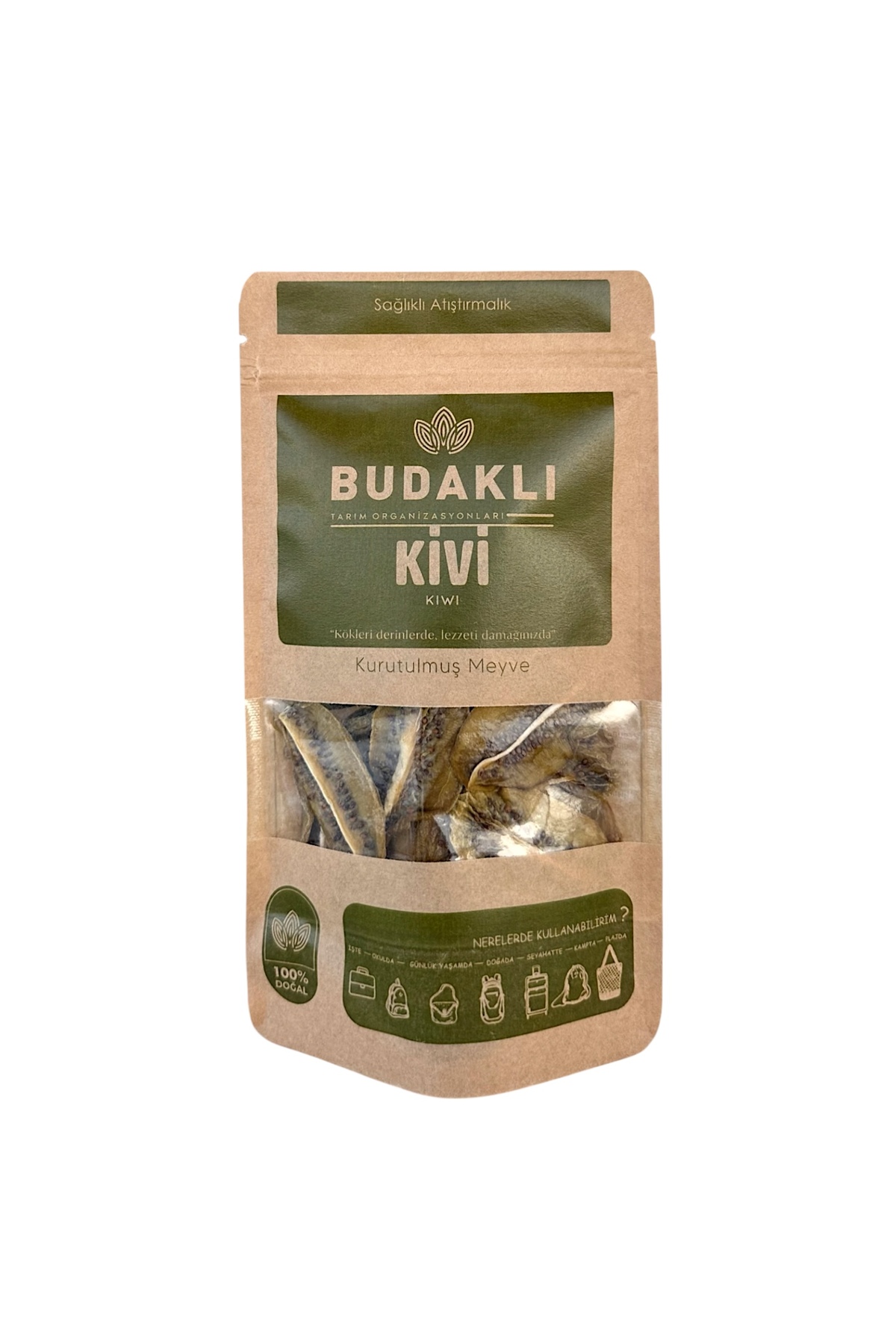 Kurutulmuş Kivi %100 Meyve - Katkısız - Şeker İlavesiz 100 Gr.