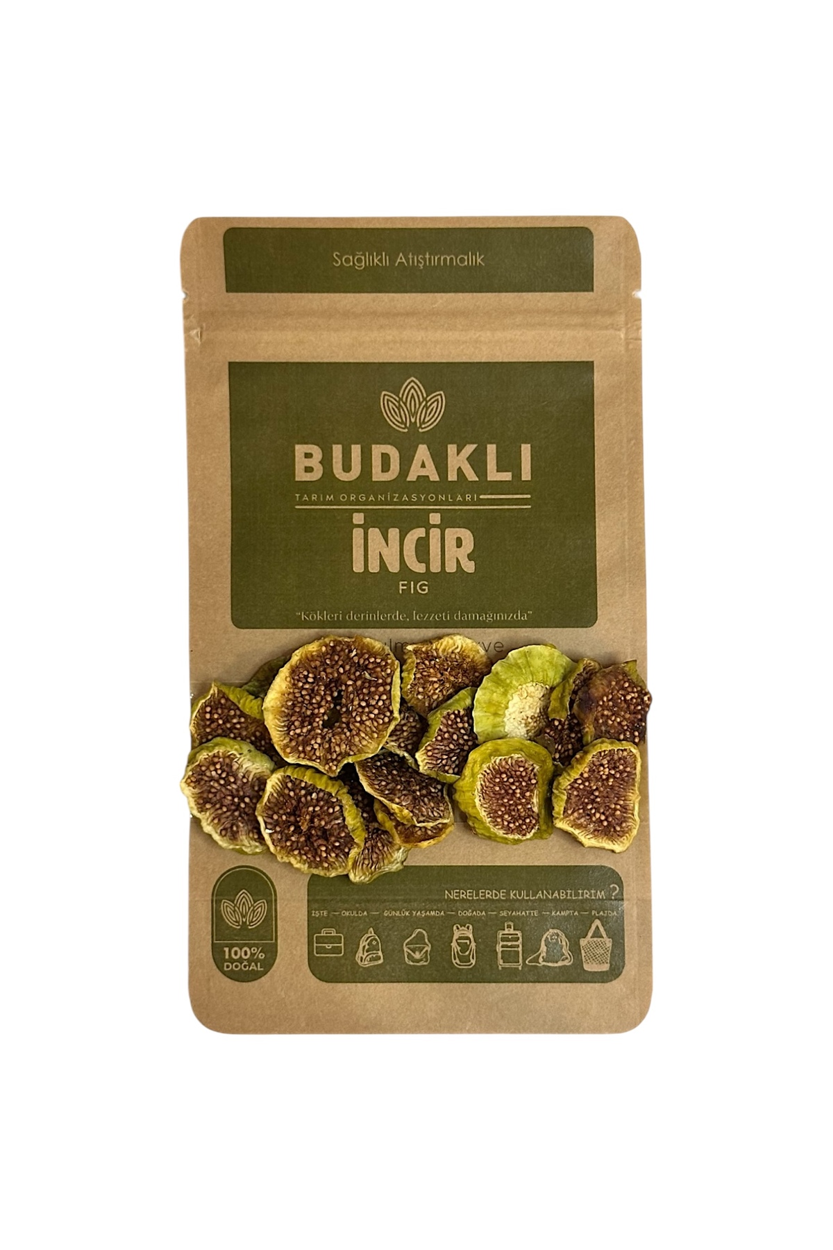 Kuru İncir - %100 Meyve - Şeker İlavesiz - 100 Gr Dilimlenmiş