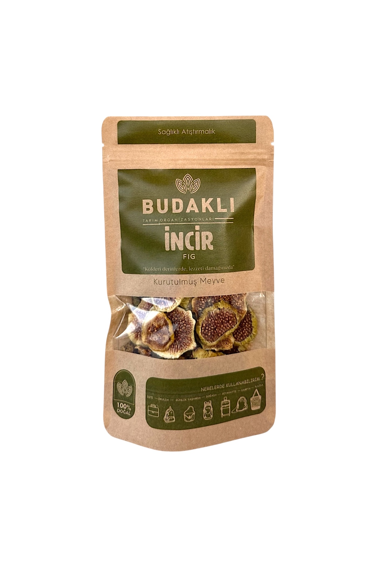 Kuru İncir - %100 Meyve - Şeker İlavesiz - 100 Gr Dilimlenmiş