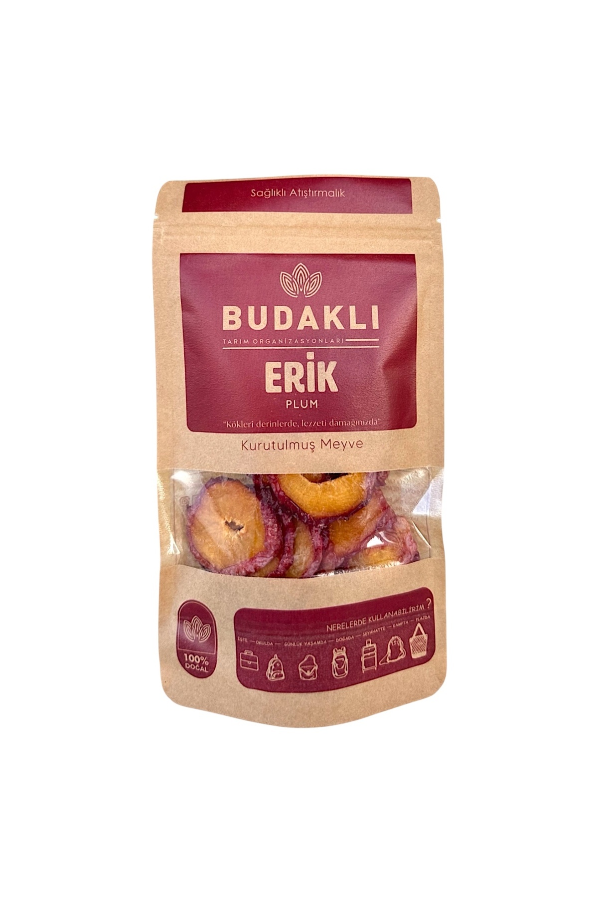Kuru Halka Erik - %100 Meyve - 100Gr- Tatlı Ekşi