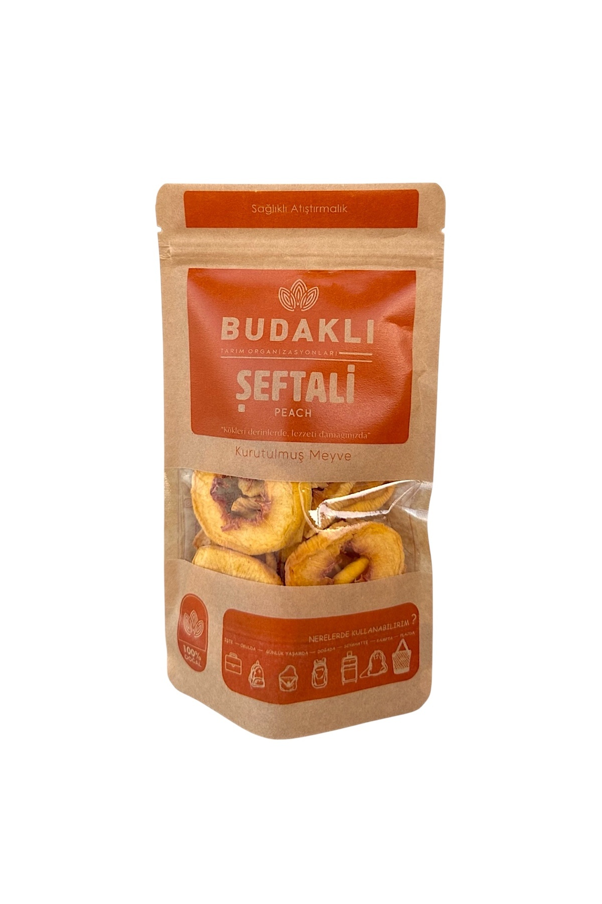 Kuru Şeftali - %100 Meyve - 100Gr- Şekersiz